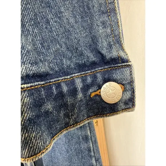 NWT Jade Gypsy Blue Distressed Denim Long Duster Jacket #1391 Size S M - Picture 4 of 10